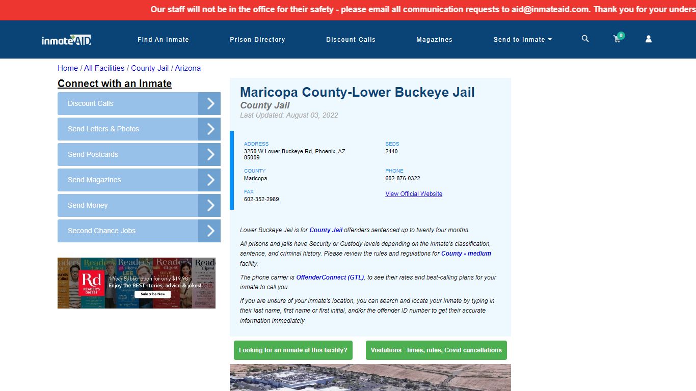 Maricopa County-Lower Buckeye Jail - Inmate Locator ...