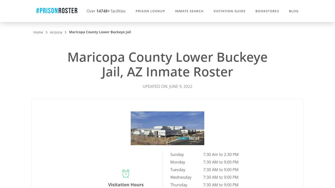 Maricopa County Lower Buckeye Jail, AZ Inmate Roster